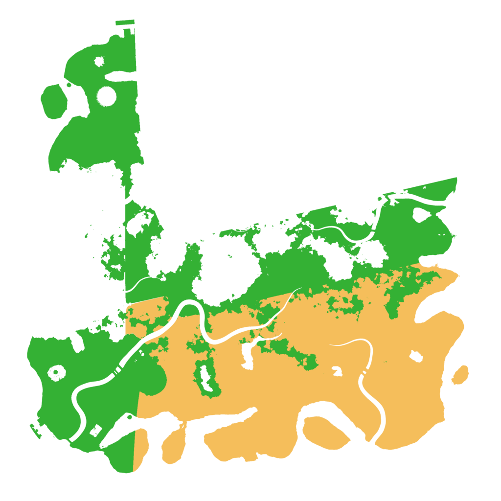 Biome Rust Map: Procedural Map, Size: 4500, Seed: 25897207