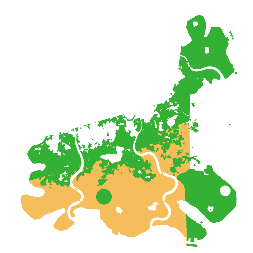 Biome Rust Map: Procedural Map, Size: 4300, Seed: 2734132