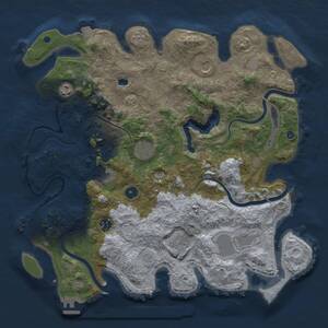 Thumbnail Rust Map: Procedural Map, Size: 4050, Seed: 798621704, 14 Monuments