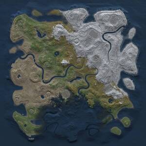 Thumbnail Rust Map: Procedural Map, Size: 4500, Seed: 1655429769, 15 Monuments