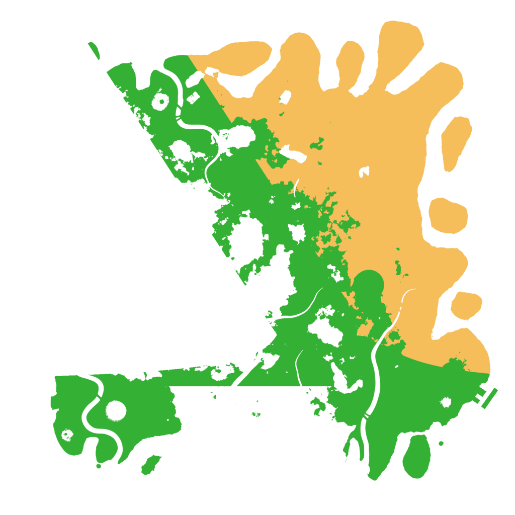 Biome Rust Map: Procedural Map, Size: 4500, Seed: 1600936305