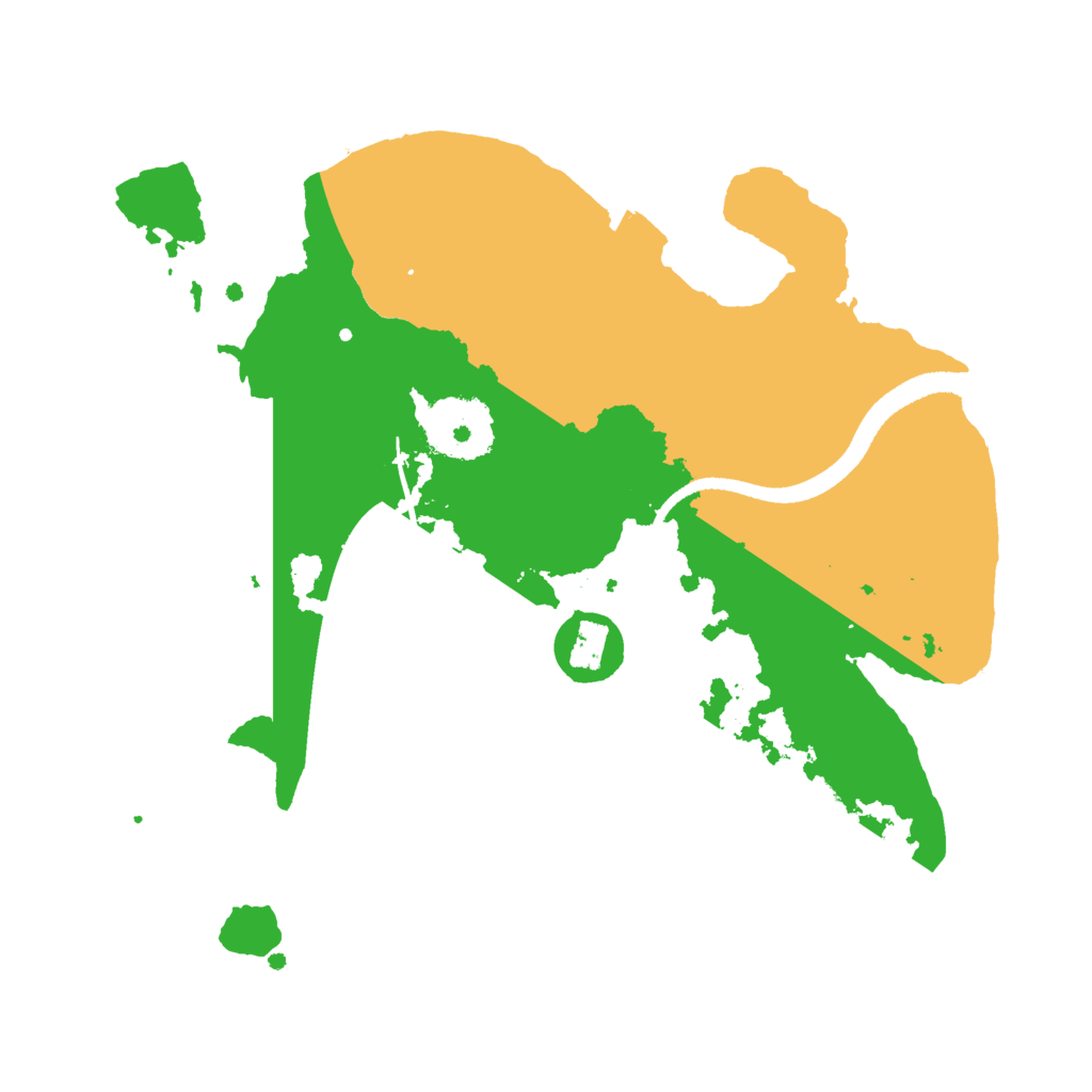 Biome Rust Map: Procedural Map, Size: 2500, Seed: 2030072235