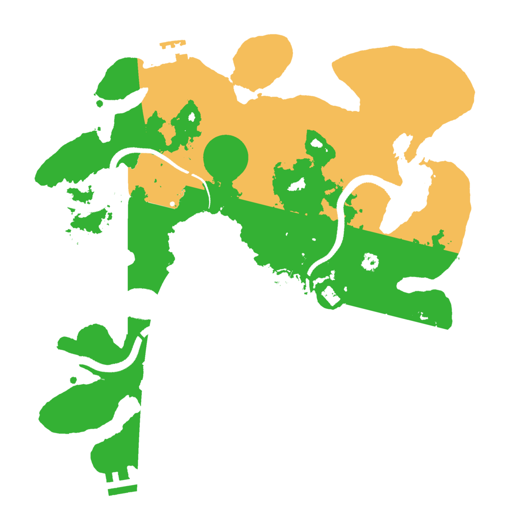 Biome Rust Map: Procedural Map, Size: 3000, Seed: 9472363