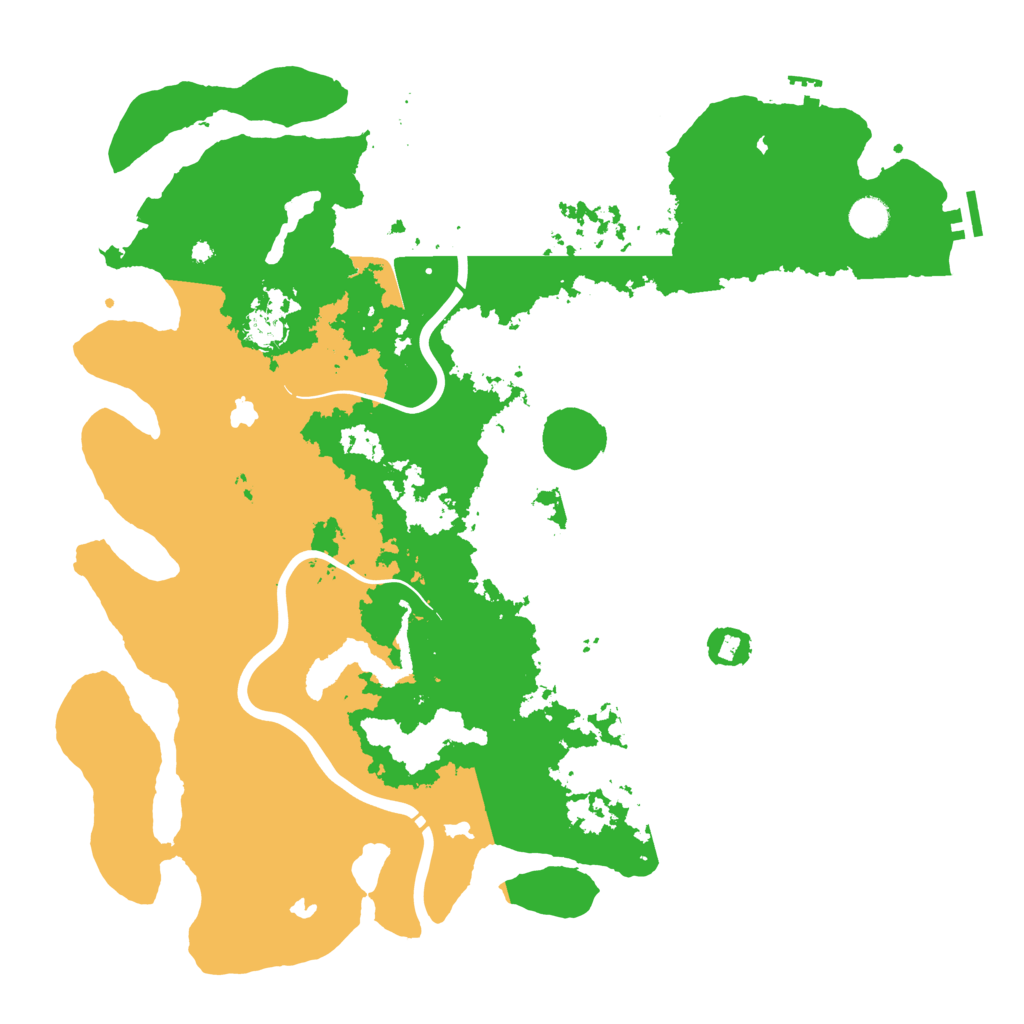 Biome Rust Map: Procedural Map, Size: 4500, Seed: 910887107