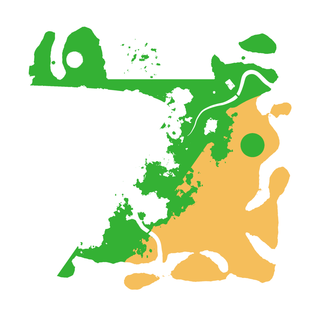 Biome Rust Map: Procedural Map, Size: 3500, Seed: 99214999