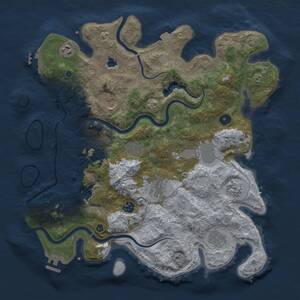 Thumbnail Rust Map: Procedural Map, Size: 4000, Seed: 998188, 15 Monuments