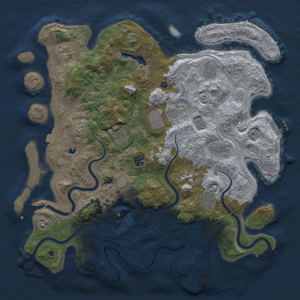 Rust Map: Procedural Map, Size: 4250, Seed: 510633204, 15 Monuments