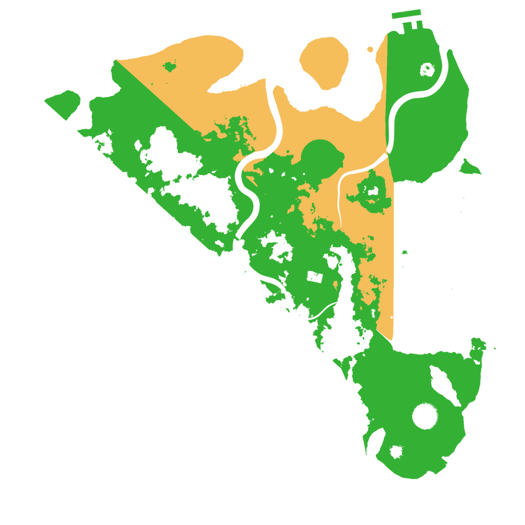 Biome Rust Map: Procedural Map, Size: 3650, Seed: 88416058