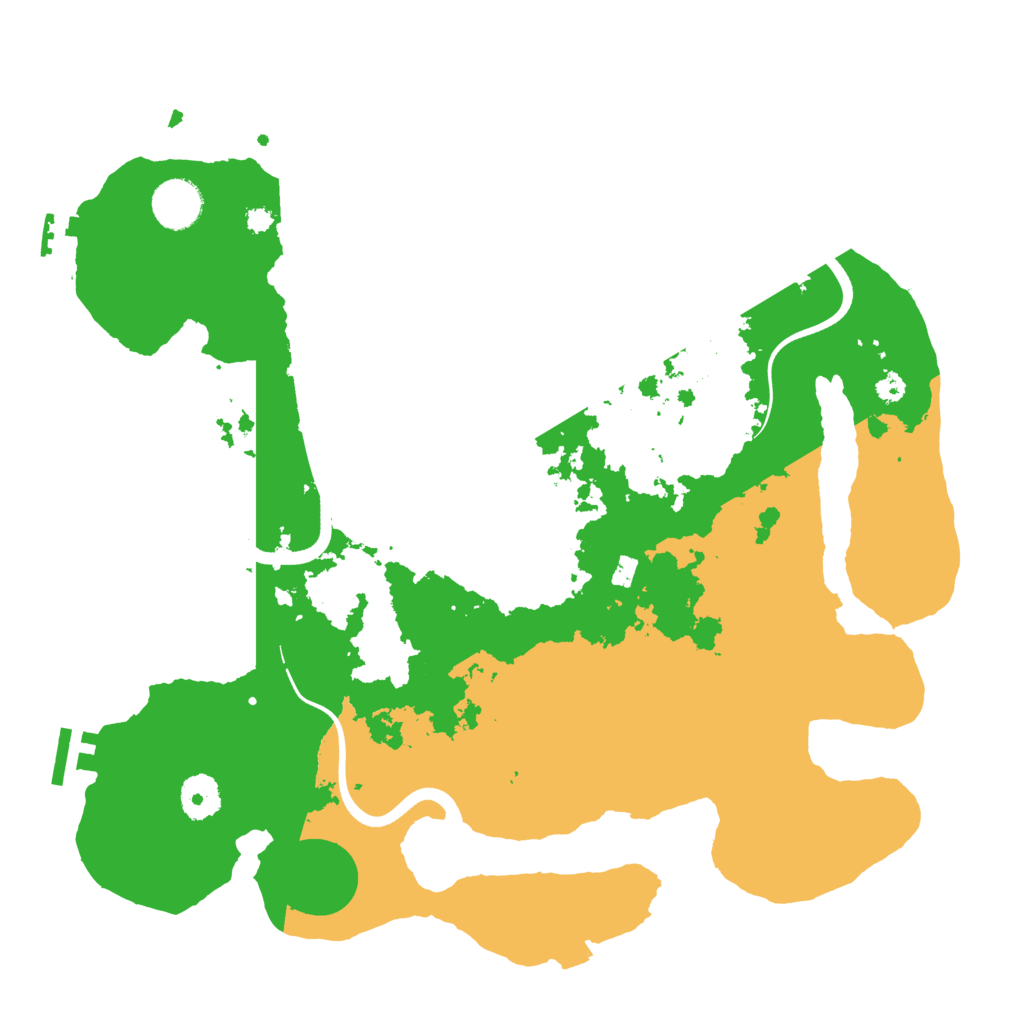 Biome Rust Map: Procedural Map, Size: 3600, Seed: 406823063