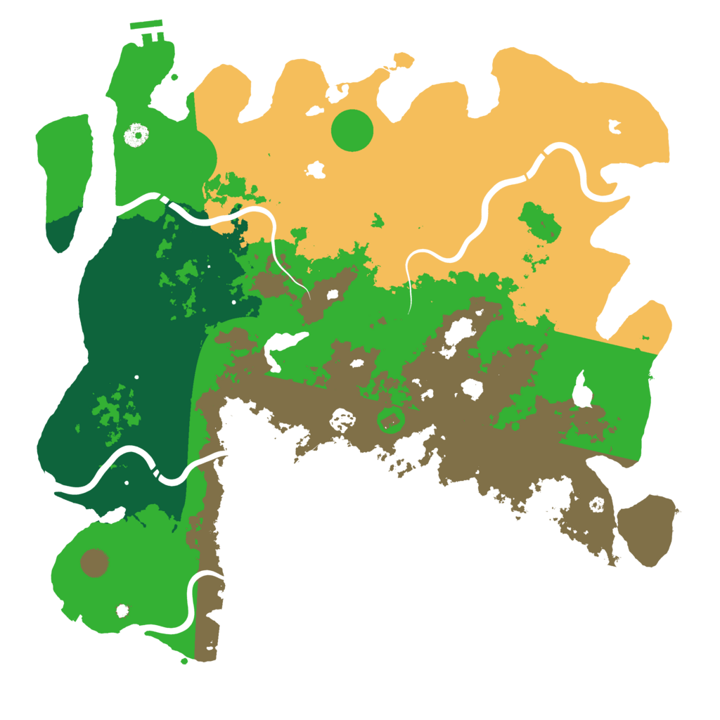 Biome Rust Map: Procedural Map, Size: 4500, Seed: 2061703142