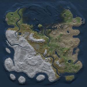 Thumbnail Rust Map: Procedural Map, Size: 4250, Seed: 1247821868, 16 Monuments