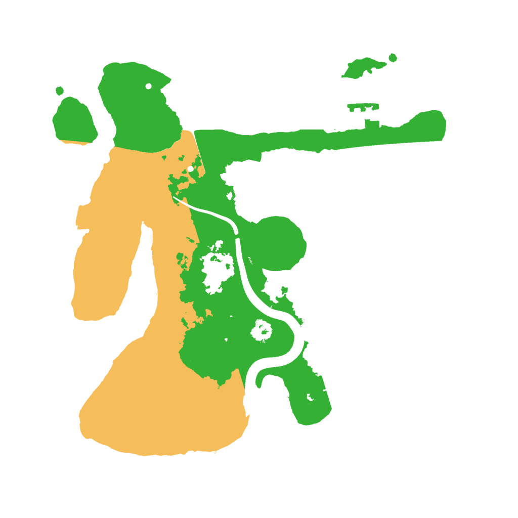 Biome Rust Map: Procedural Map, Size: 2500, Seed: 2112531493