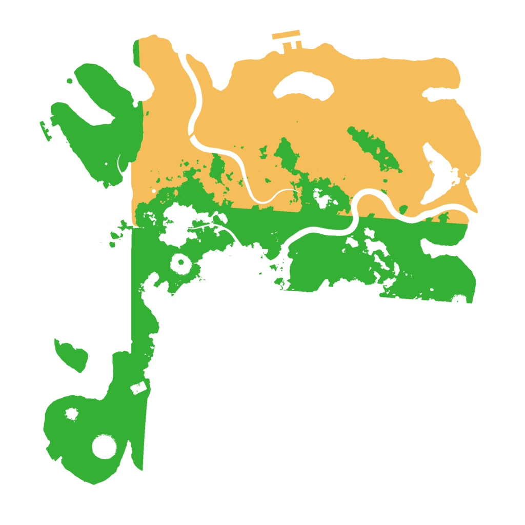 Biome Rust Map: Procedural Map, Size: 3800, Seed: 626565