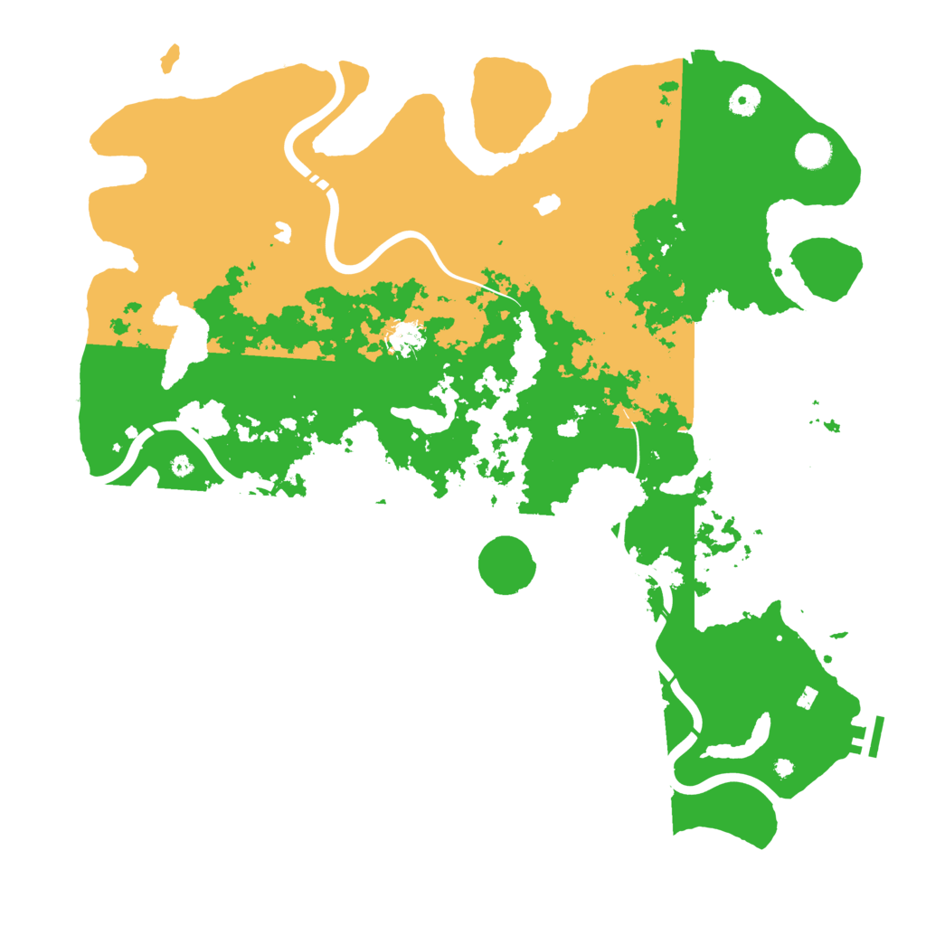 Biome Rust Map: Procedural Map, Size: 4500, Seed: 843317739
