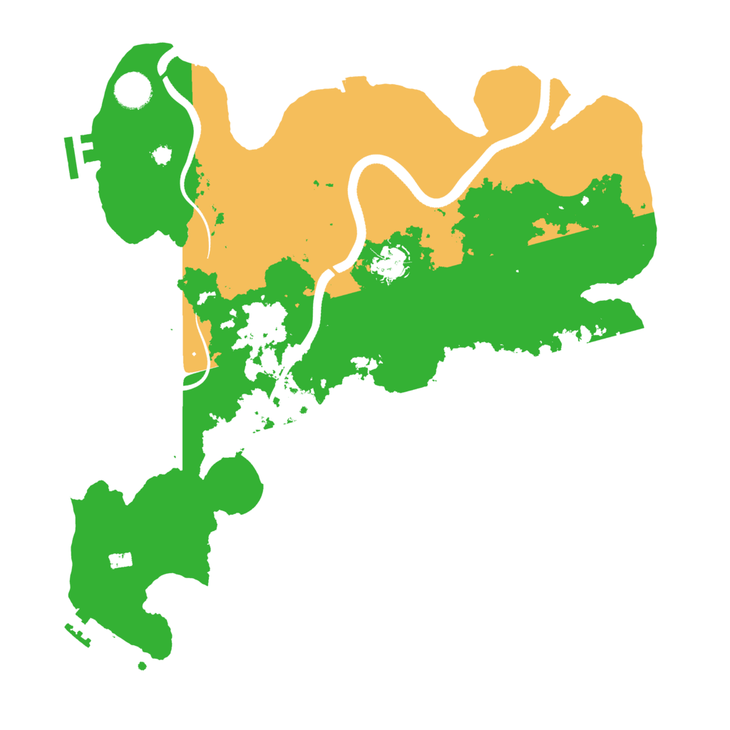 Biome Rust Map: Procedural Map, Size: 3500, Seed: 5379912