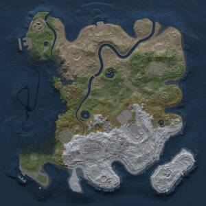 Thumbnail Rust Map: Procedural Map, Size: 3500, Seed: 5379912, 14 Monuments