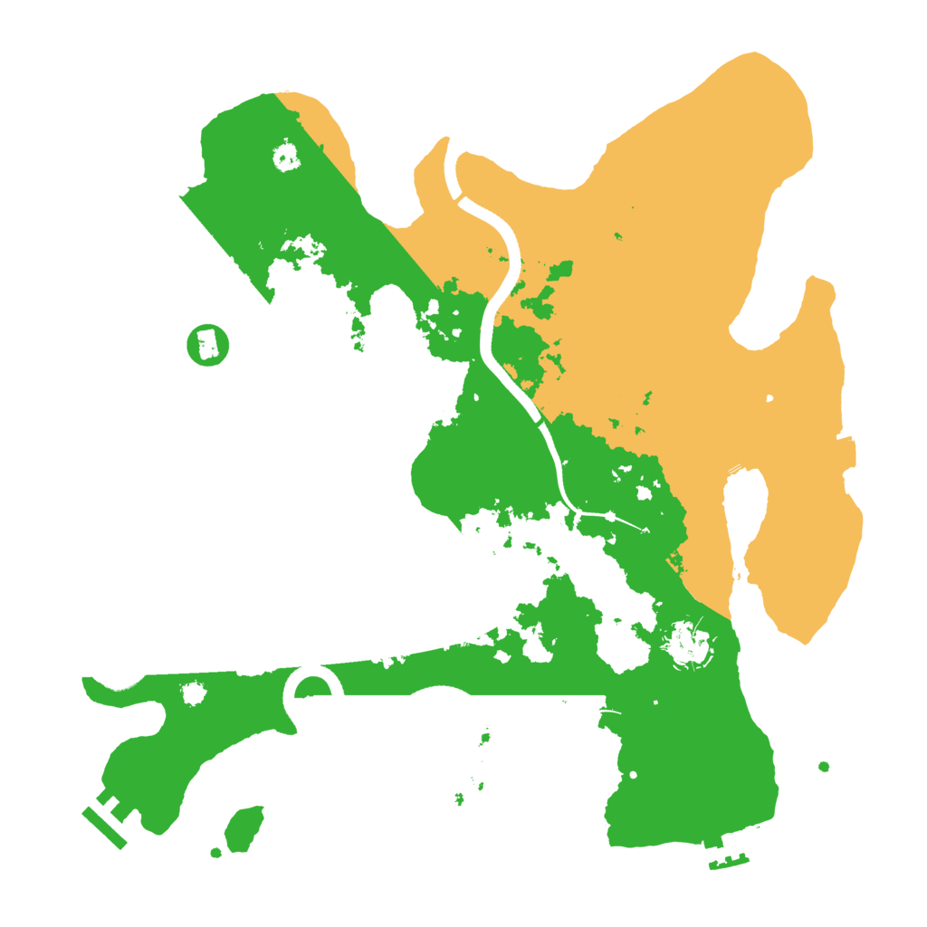 Biome Rust Map: Procedural Map, Size: 3500, Seed: 1152060749