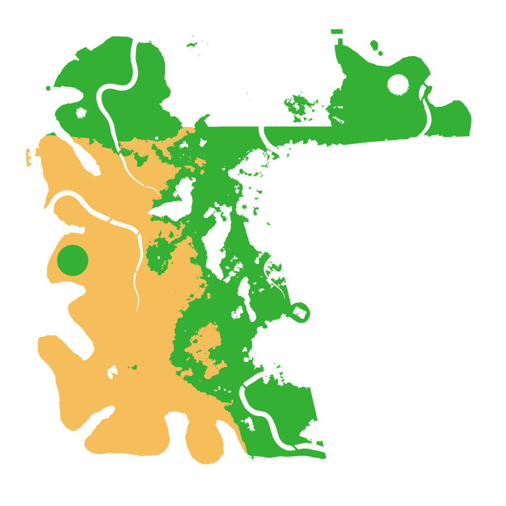 Biome Rust Map: Procedural Map, Size: 4300, Seed: 20260305