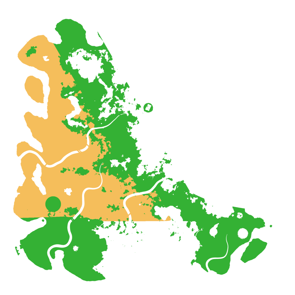 Biome Rust Map: Procedural Map, Size: 5000, Seed: 779239881