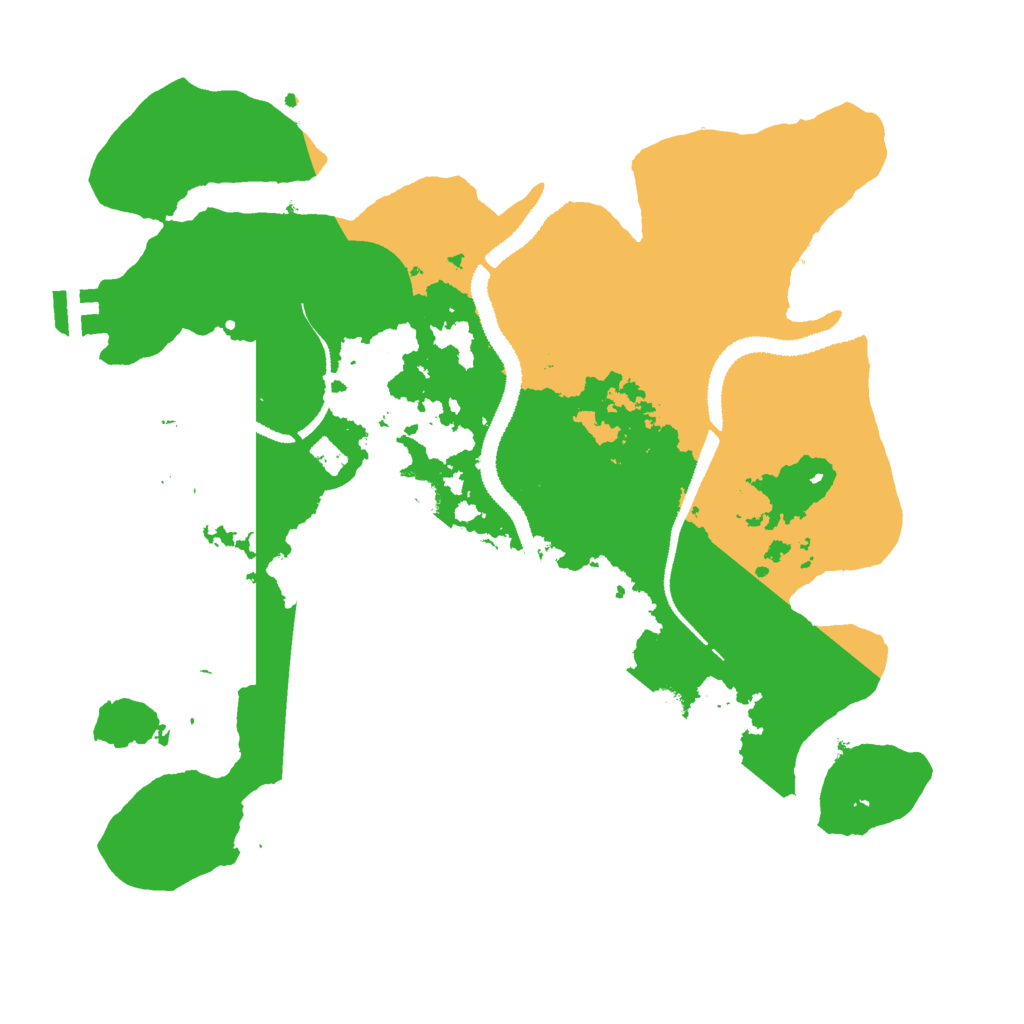 Biome Rust Map: Procedural Map, Size: 3000, Seed: 1991030633