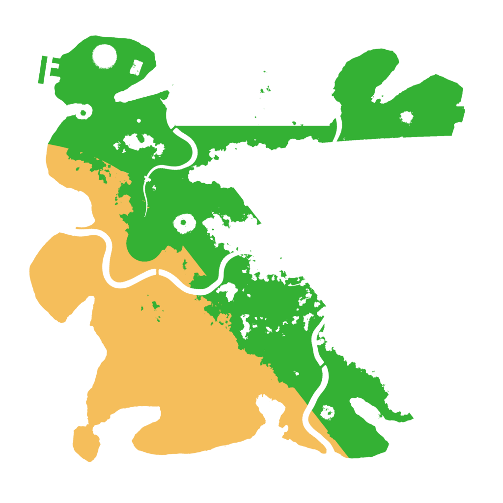 Biome Rust Map: Procedural Map, Size: 3650, Seed: 76107355