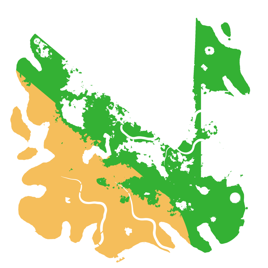 Biome Rust Map: Procedural Map, Size: 4500, Seed: 155701179