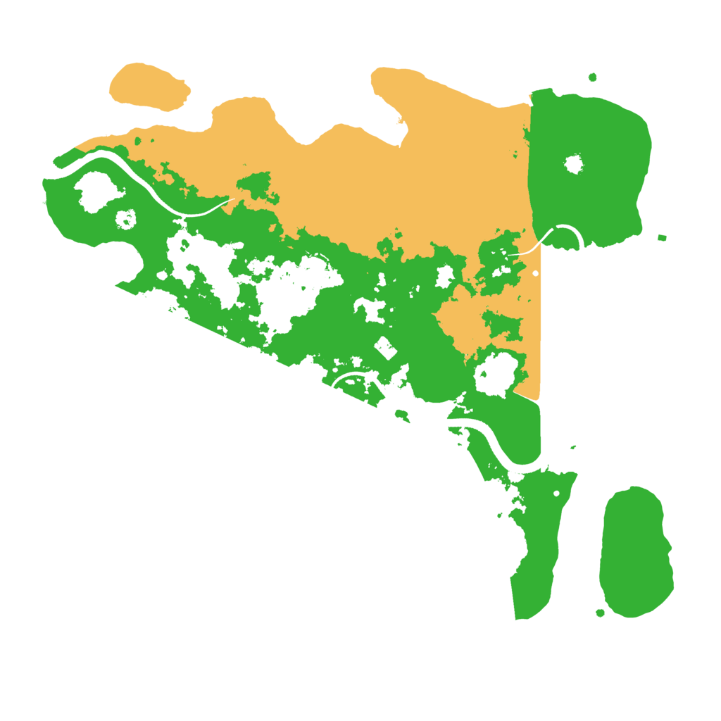 Biome Rust Map: Procedural Map, Size: 3500, Seed: 80425