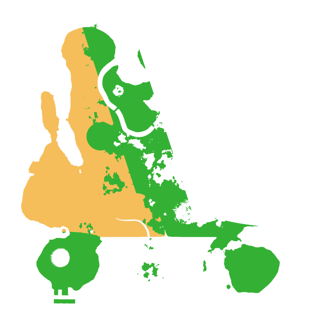 Biome Rust Map: Procedural Map, Size: 3000, Seed: 657820439