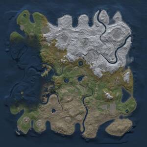 Thumbnail Rust Map: Procedural Map, Size: 4250, Seed: 354951279, 16 Monuments