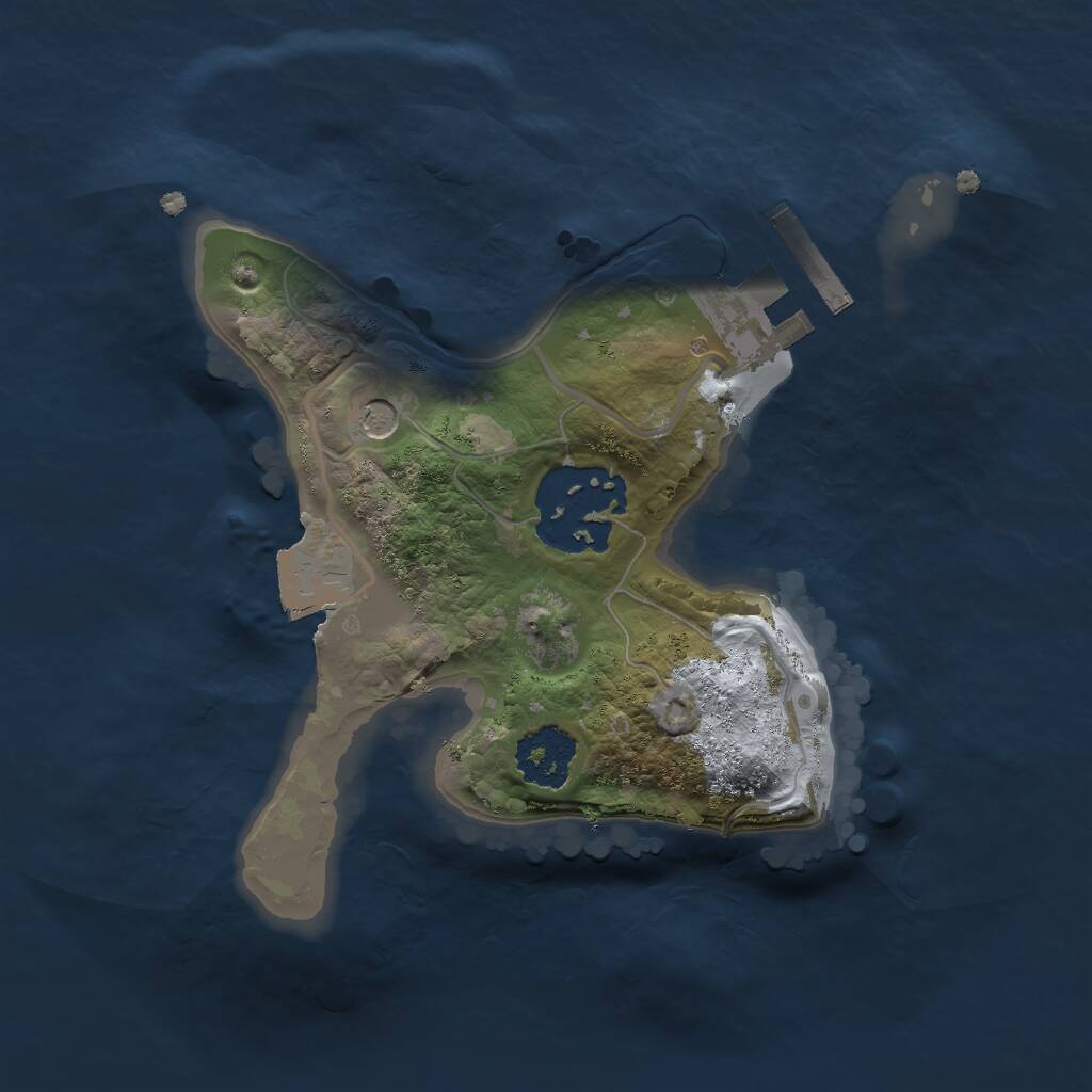 Rust Map: Procedural Map, Size: 1800, Seed: 20260305, 4 Monuments
