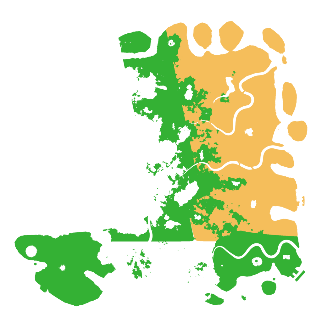 Biome Rust Map: Procedural Map, Size: 5000, Seed: 823637481