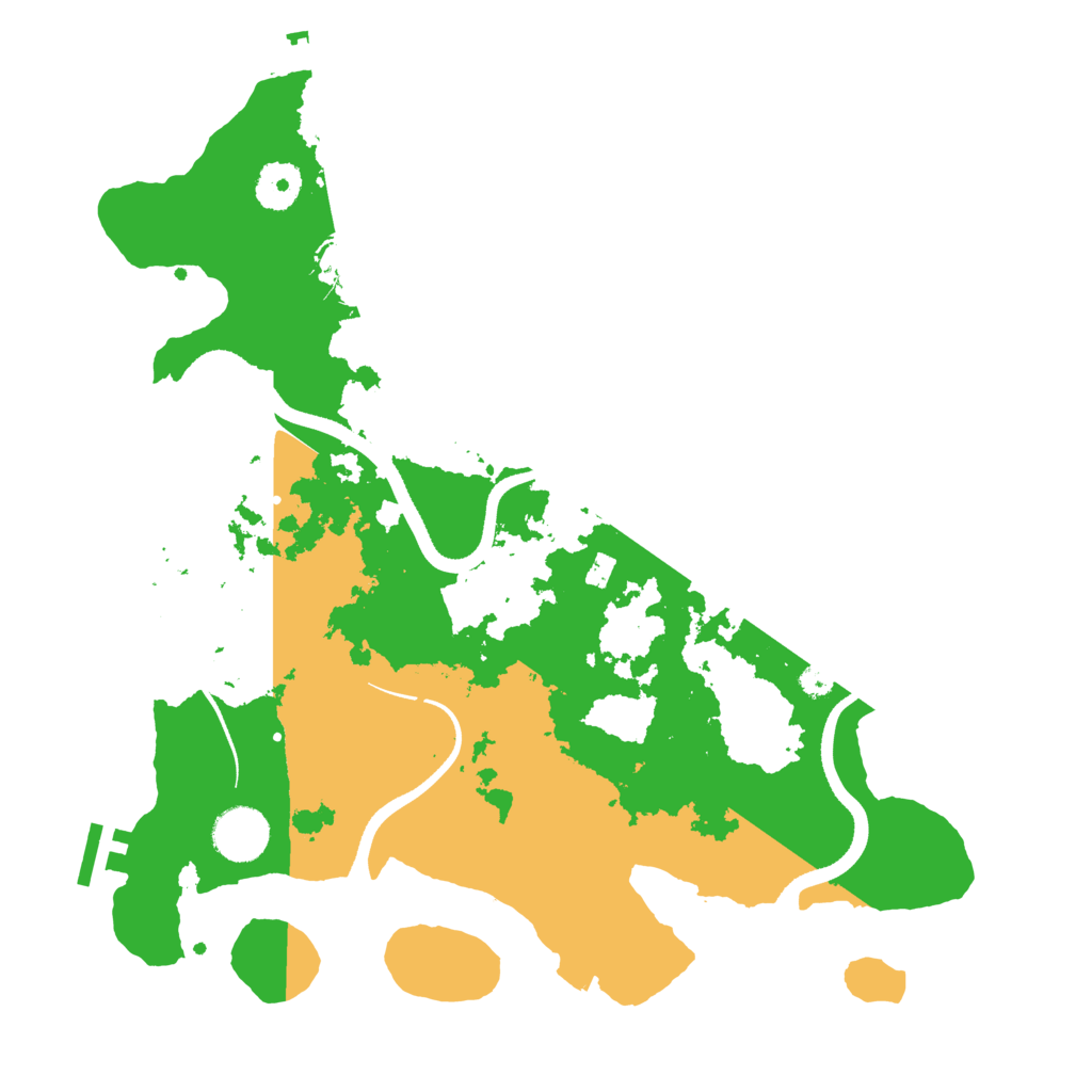 Biome Rust Map: Procedural Map, Size: 3500, Seed: 1445961815