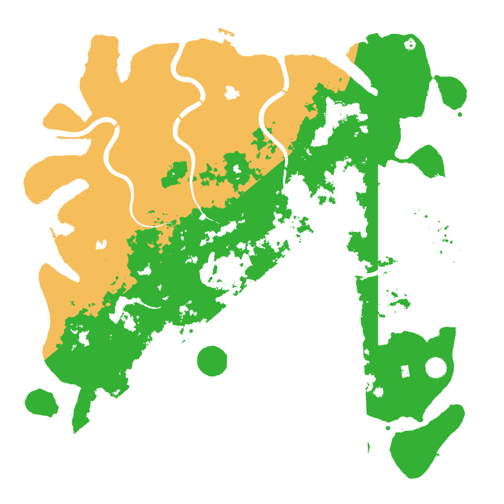 Biome Rust Map: Procedural Map, Size: 4500, Seed: 738050497