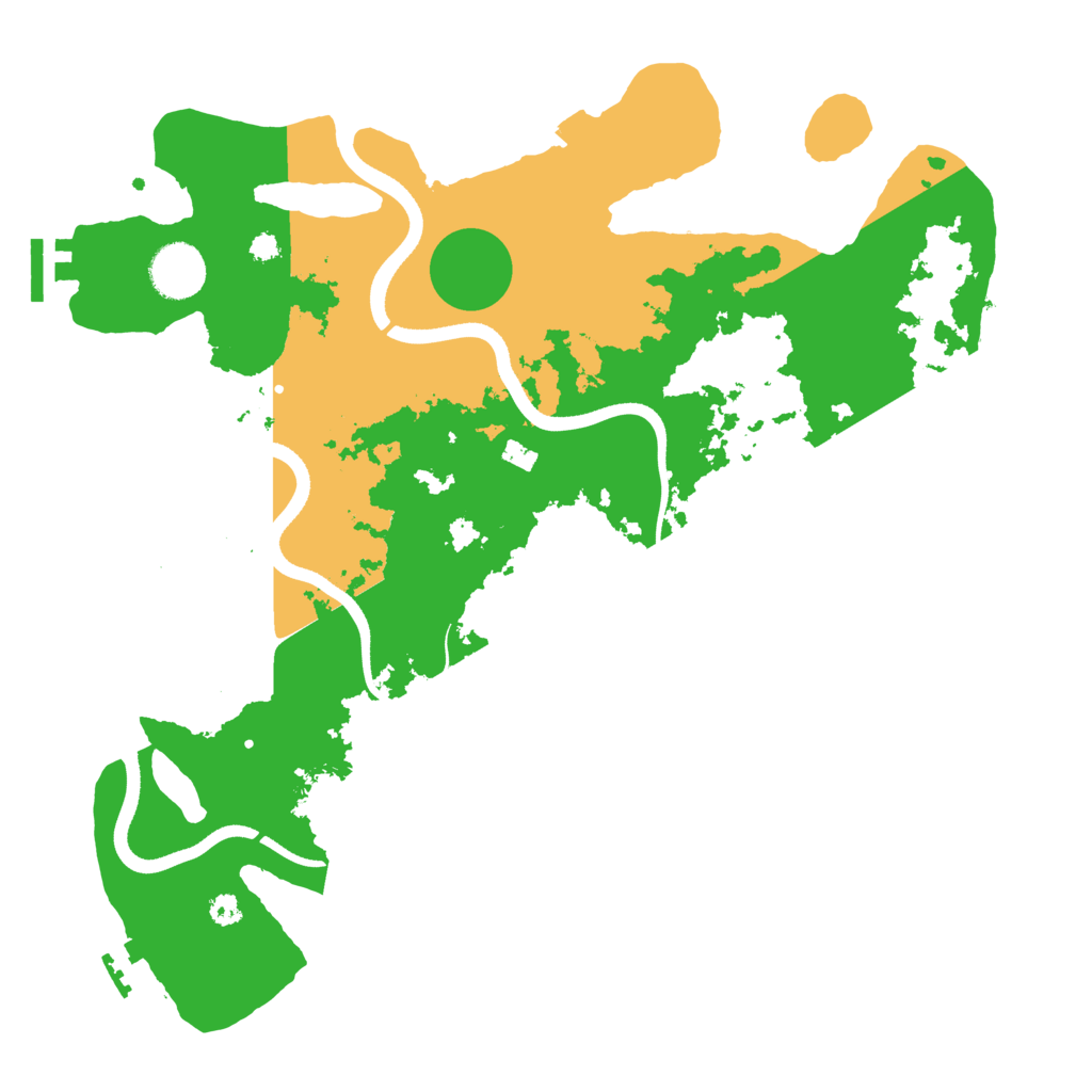 Biome Rust Map: Procedural Map, Size: 3500, Seed: 1211024211