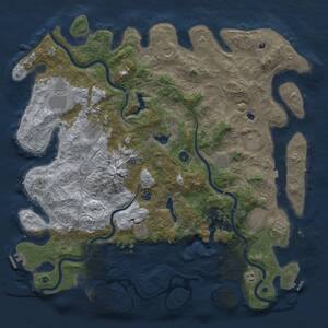 Thumbnail Rust Map: Procedural Map, Size: 5000, Seed: 553635147, 17 Monuments