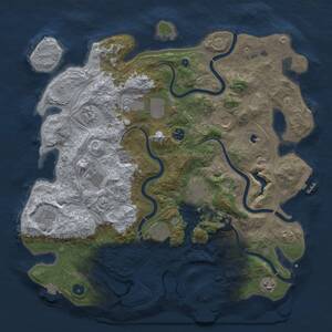 Thumbnail Rust Map: Procedural Map, Size: 4250, Seed: 1891583868, 16 Monuments