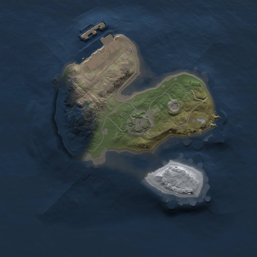 Rust Map: Procedural Map, Size: 1500, Seed: 557349667, 3 Monuments