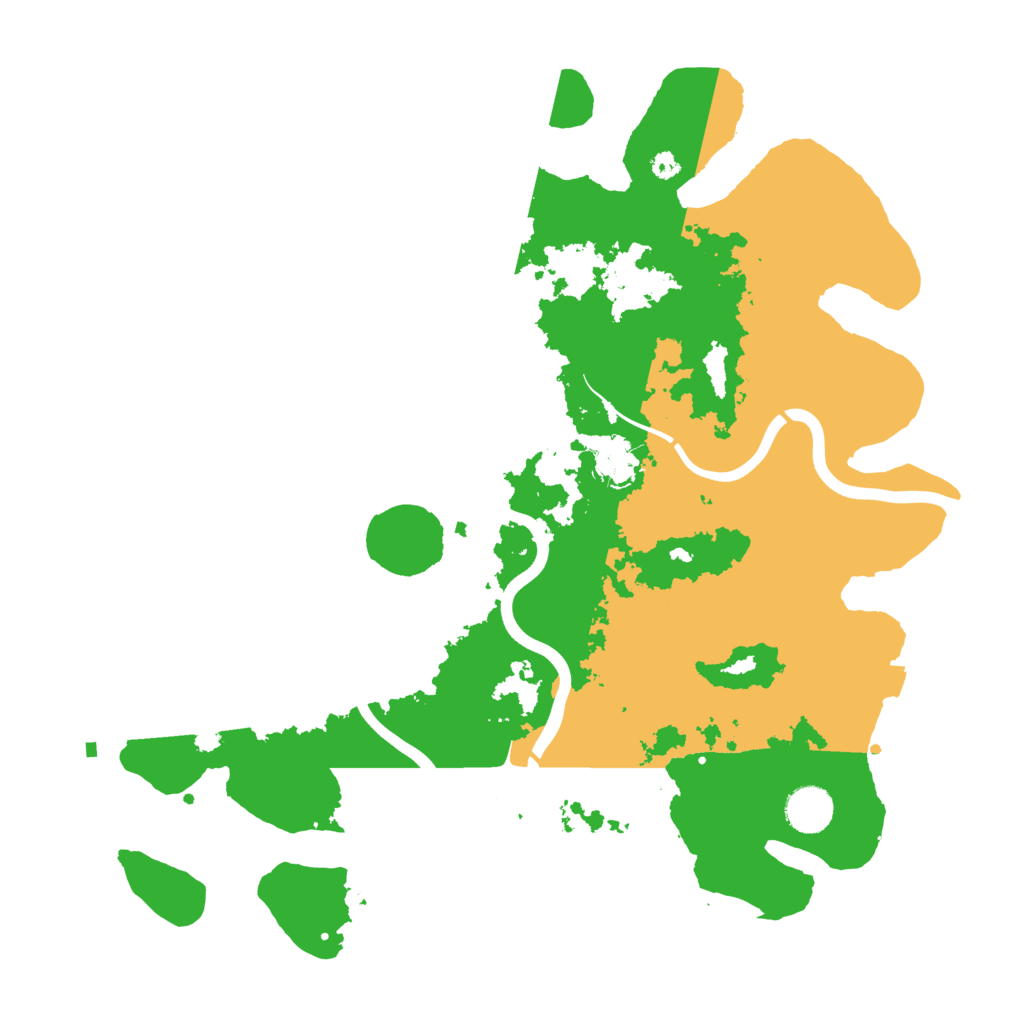 Biome Rust Map: Procedural Map, Size: 3800, Seed: 10303