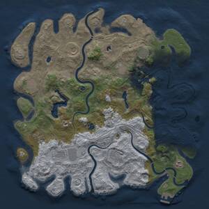 Thumbnail Rust Map: Procedural Map, Size: 4500, Seed: 682174008, 16 Monuments