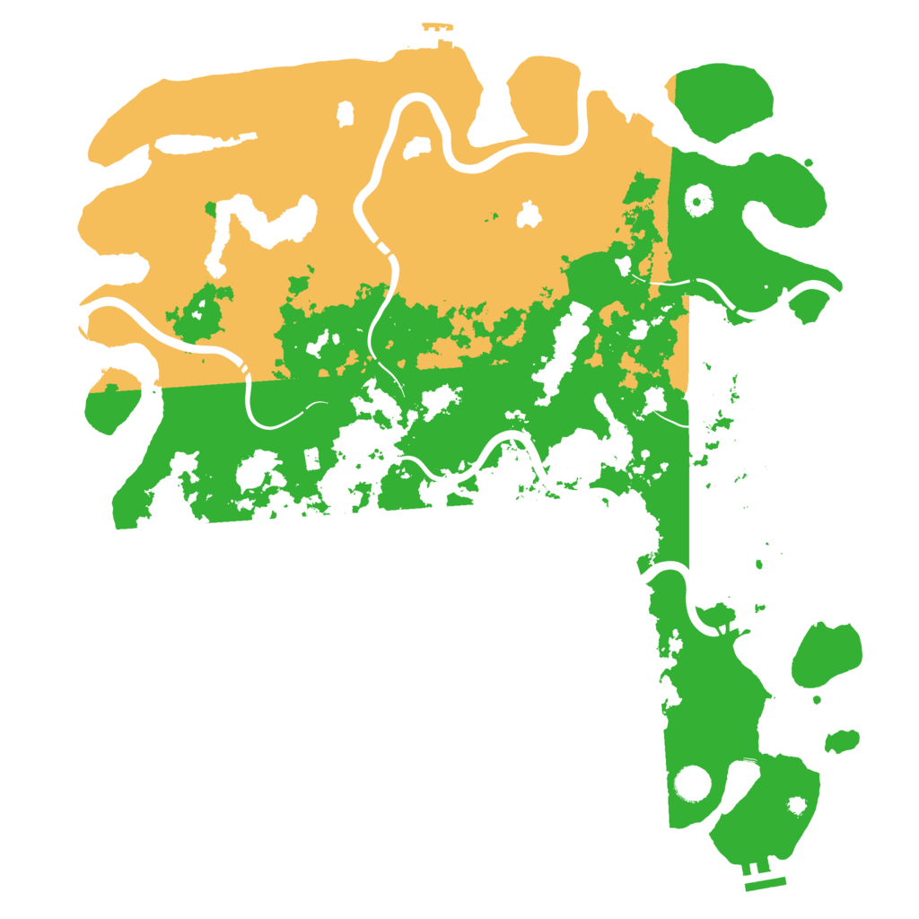 Biome Rust Map: Procedural Map, Size: 4500, Seed: 45500