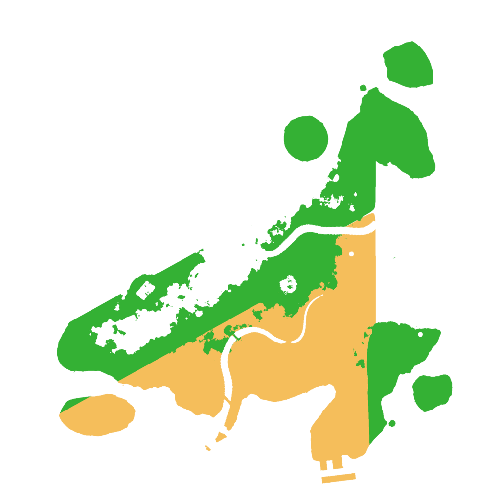 Biome Rust Map: Procedural Map, Size: 3000, Seed: 53609077
