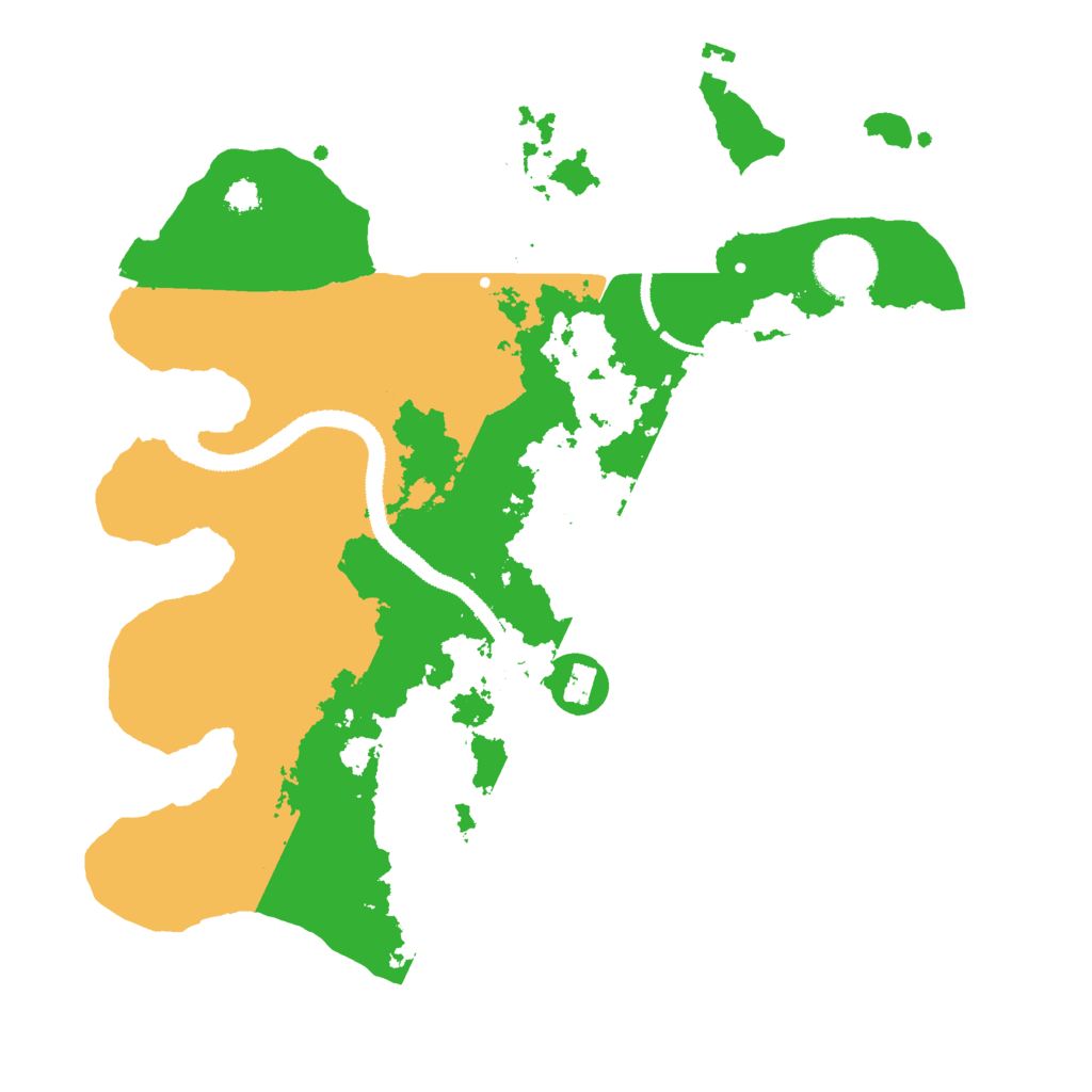 Biome Rust Map: Procedural Map, Size: 3000, Seed: 1320471726
