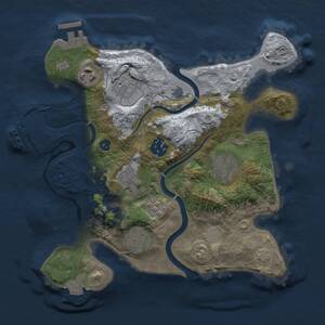 Thumbnail Rust Map: Procedural Map, Size: 2800, Seed: 80074017, 12 Monuments
