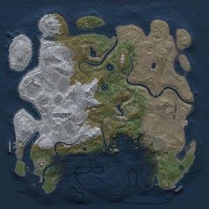 Thumbnail Rust Map: Procedural Map, Size: 4250, Seed: 133898535, 16 Monuments