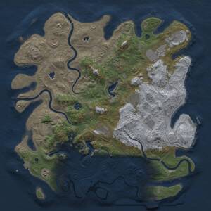 Thumbnail Rust Map: Procedural Map, Size: 4500, Seed: 1792539870, 17 Monuments