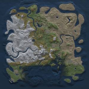 Thumbnail Rust Map: Procedural Map, Size: 5000, Seed: 8831013, 17 Monuments