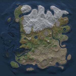 Thumbnail Rust Map: Procedural Map, Size: 3750, Seed: 10288820, 15 Monuments