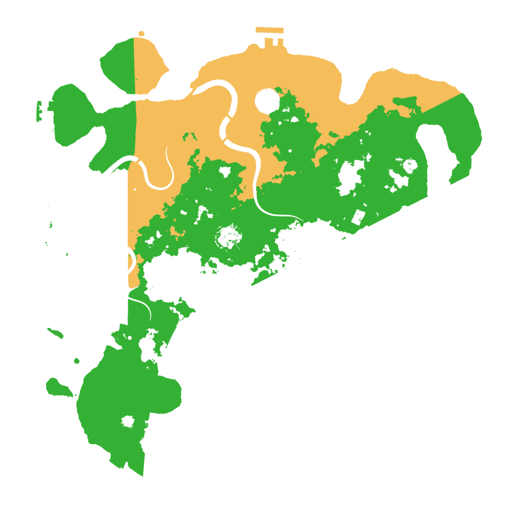 Biome Rust Map: Procedural Map, Size: 3700, Seed: 11095881