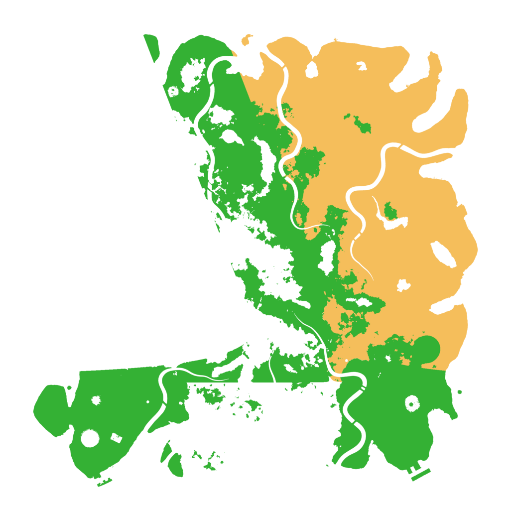 Biome Rust Map: Procedural Map, Size: 5000, Seed: 41664