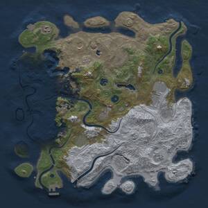 Thumbnail Rust Map: Procedural Map, Size: 4250, Seed: 1228493615, 17 Monuments